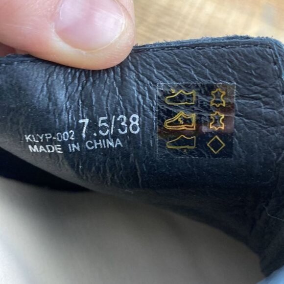 42 Gold Black Croc Slingback Mules Ankle Booties Womens 7.5M Pointed‎ Toe - Picture 10 of 13